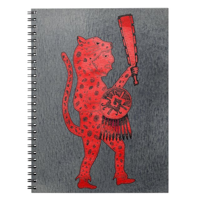 Jaguar Warrior Notebook (red) (Front)