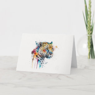 Jaguar Watercolor Card