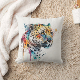 Jaguar Watercolor                Cushion