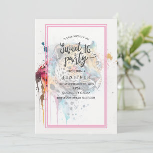 Jaguar Watercolor                                  Invitation