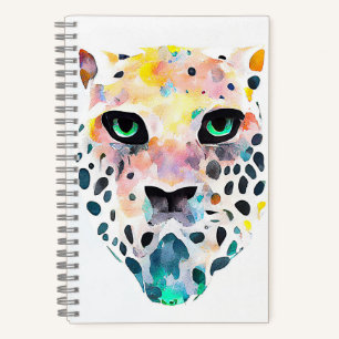 Jaguar Wild Animal Nature Watercolor Art Painting Notebook