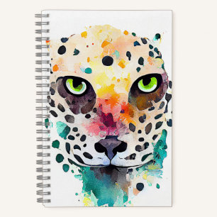 Jaguar Wild Animal Nature Watercolor Art Painting Notebook