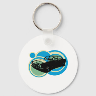 Jaguar XJ6 classic british car Key Ring