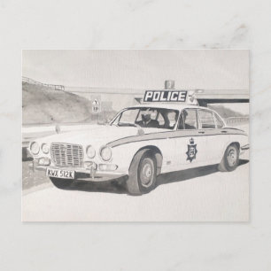 Jaguar XJ6 Postcard