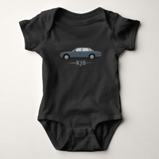 Jaguar XJ8 Luxury Car Gift Gold - Baby Bodysuit