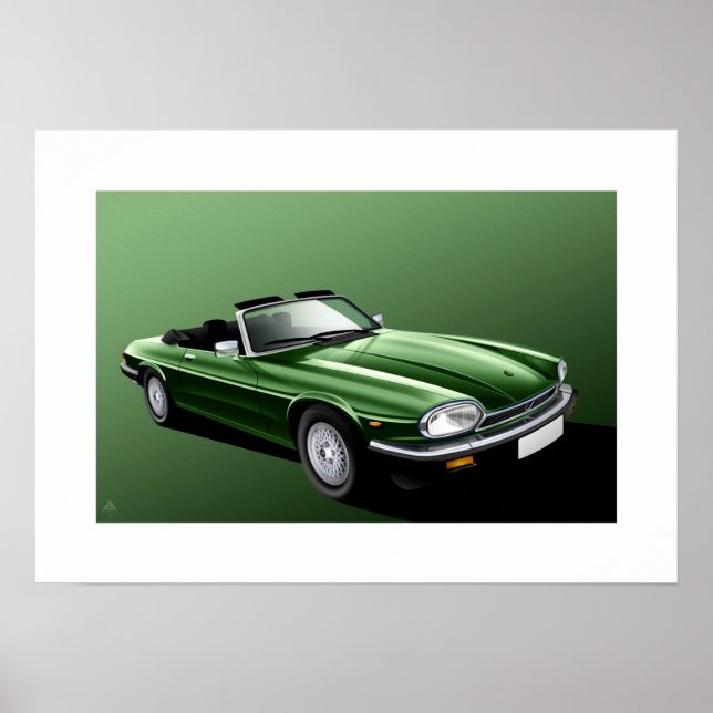 Jaguar XJ-S Convertible Poster (Front)