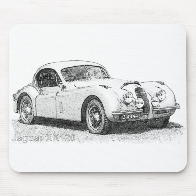 Jaguar XK120 Mouse Mat (Front)