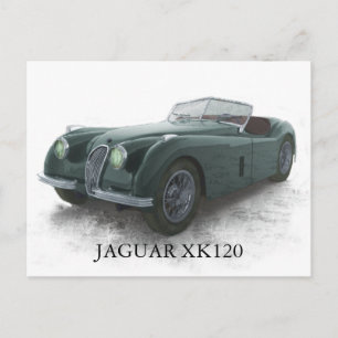 JAGUAR XK120 POSTCARD