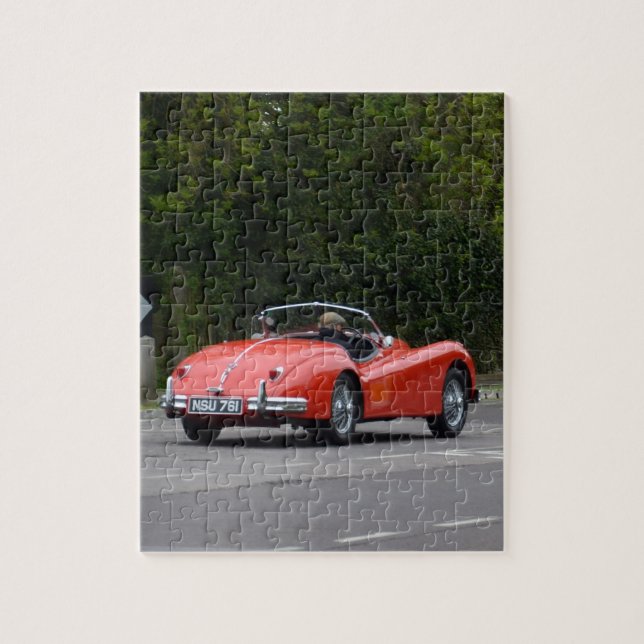 Jaguar XK140 Jigsaw Puzzle (Vertical)