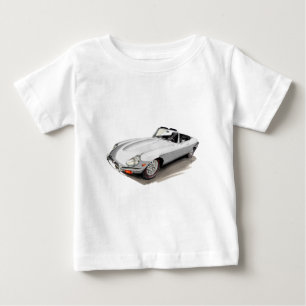 Jaguar XKE White Car Baby T-Shirt