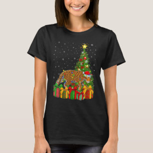 Jaguar   Xmas Holiday Santa Jaguar Christmas Tree T-Shirt