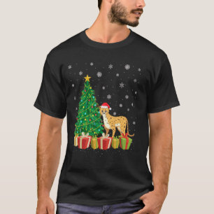 Jaguar Xmas Tree Lighting Santa Hat Jaguar Christm T-Shirt