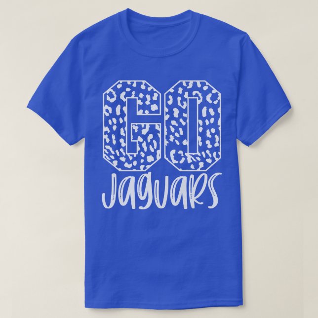 Jaguars Team Mascot School Spirit Game Night Leopa T-Shirt (Design Front)