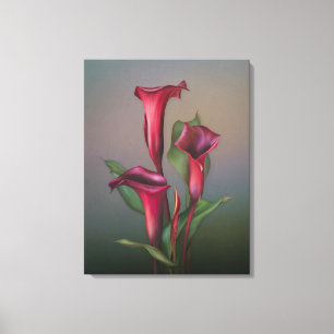 Jaguarwoman's "Rusty Calla Lily Portrait" Canvas Print