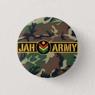 Jah Army Jah Rastafari Reggae Rasta Roots 3 Cm Round Badge