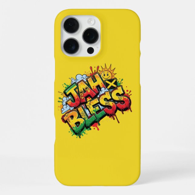 Jah Bless Reggae iPhone Case (Back)