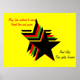 Jah blessings poster
