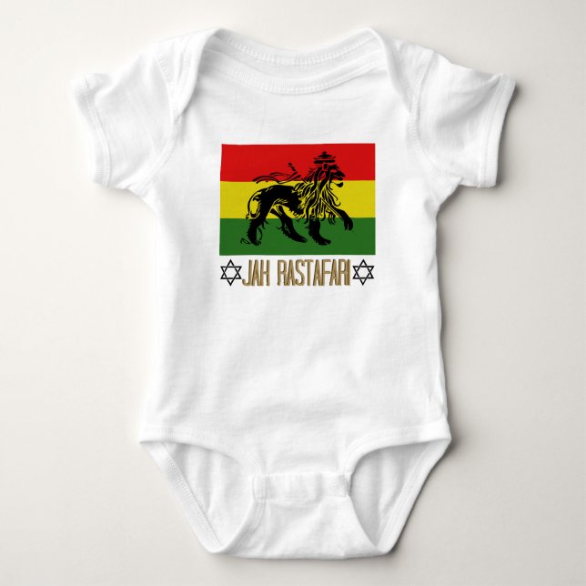 Jah Rastafari Baby Bodysuit (Front)