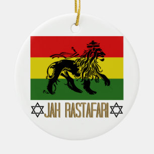 Jah Rastafari Ceramic Tree Decoration