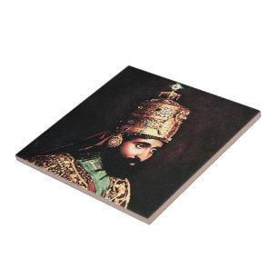 Jah Rastafari Haile Selassie Rasta Livity Roots Tile