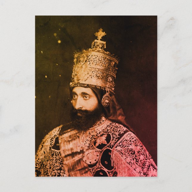Jah Rastafari HIM Rasta INI Livity One Love Roots Postcard (Front)