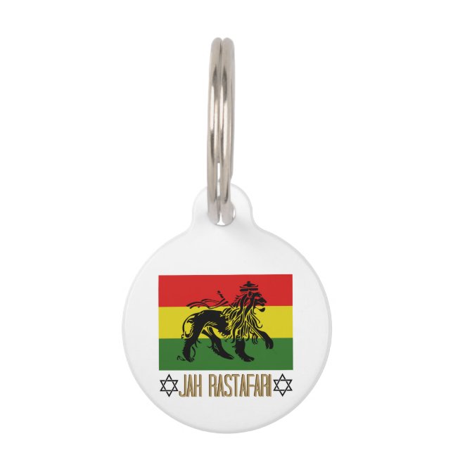 Jah Rastafari Pet Tag (Front)