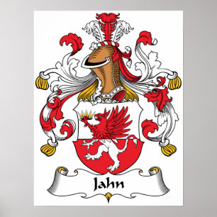 Jahn Family Crest Poster