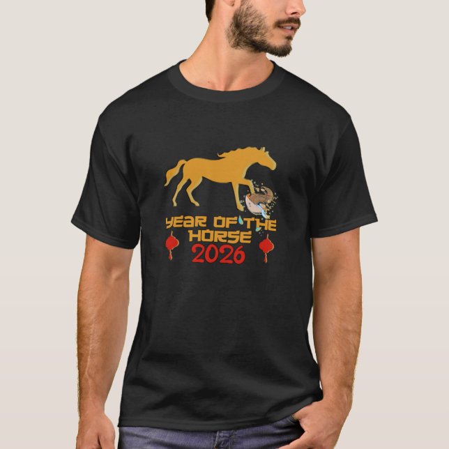 jahr des Pferdes 2026  T-Shirt (Front)