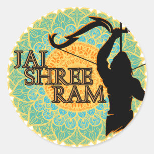 Jai Shree Ram  Classic Round Sticker