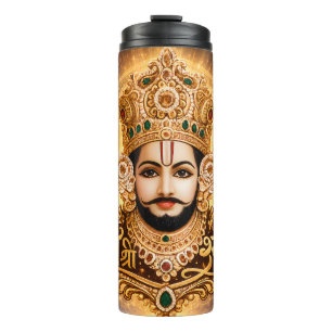 Jai Shri Khatu Shyam Ji Devotional Artwork Thermal Tumbler