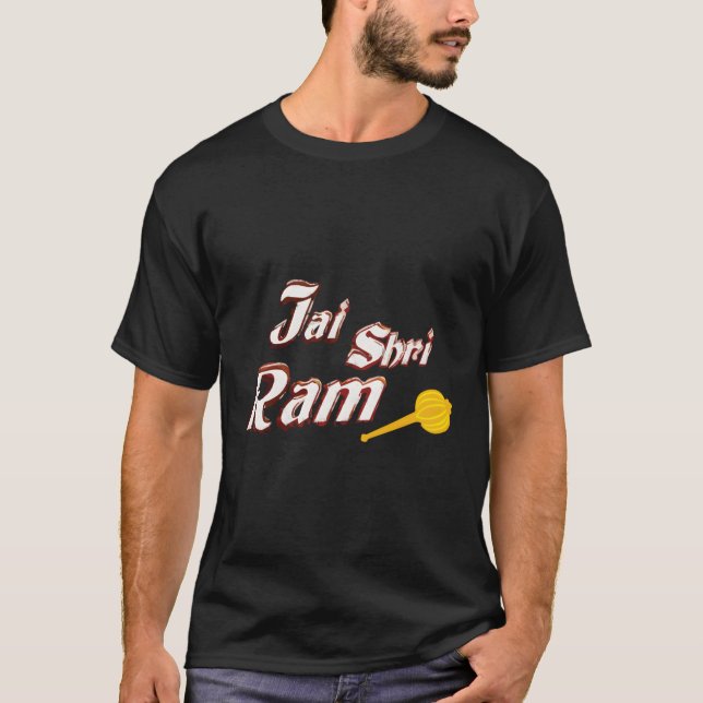 Jai Shri Ram Gada T-Shirt (Front)