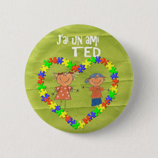 j'ai un ami TED 6 Cm Round Badge