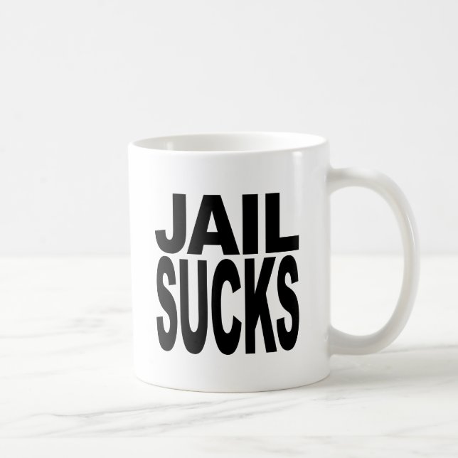 Jail Sucks Coffee Mug (Right)
