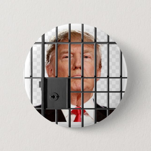 Jail Trump 6 Cm Round Badge (Front)