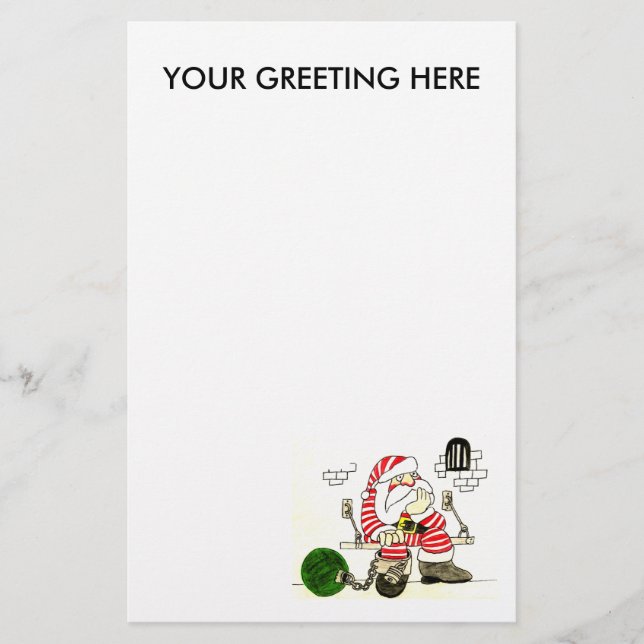 jail, YOUR GREETING HERE Stationery (Front)