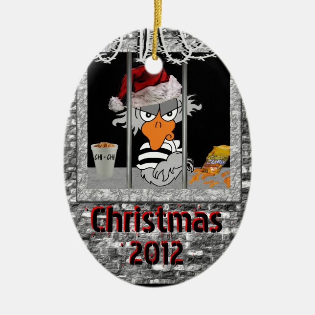 Jailbird Christmas ornament (Front)