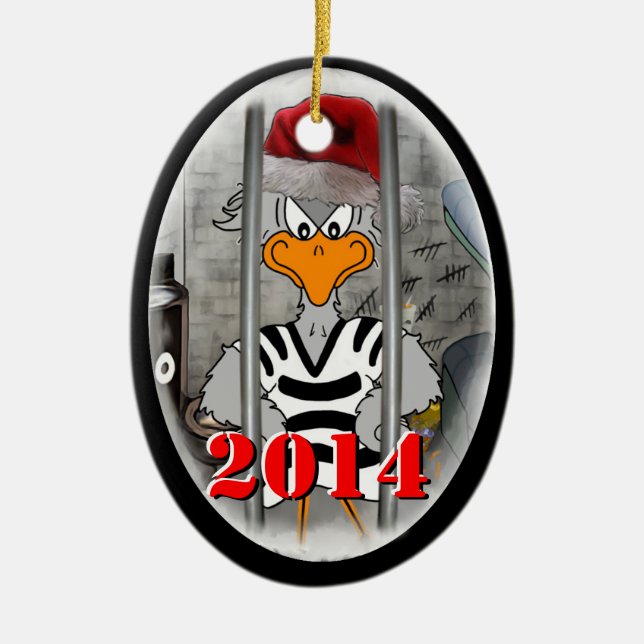 Jailbird Christmas Ornament 2014 (Front)