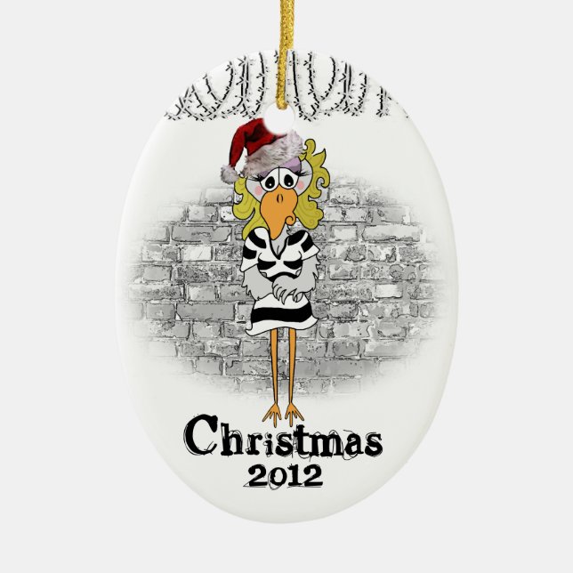 Jailbird ornament (female inmate) (Front)