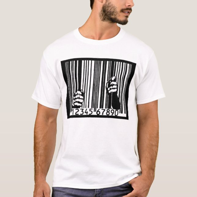Jailed by the Barcode T-Shirt (Front)