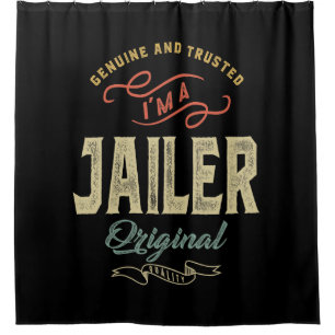 Jailer Job Title Men Women Gift Shower Curtain