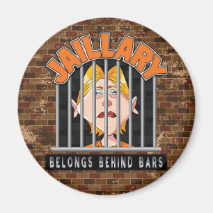Jaillary Hillary for Prison Magnet