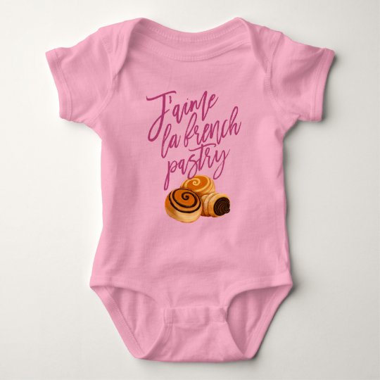 J'aime La French Pastry Clothing Sweets Pastries Baby Bodysuit