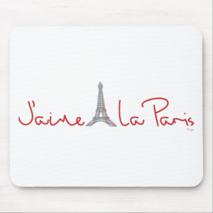 J'aime La Paris (I love Paris) Mouse Mat