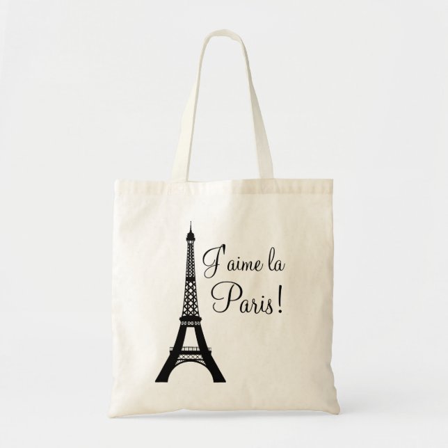 J'aime la Paris I love Paris Tote Bag (Front)