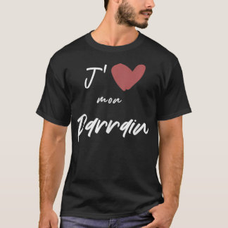 J'aime Mon Parrain Gift Men Women Kids Son Daughte T-Shirt