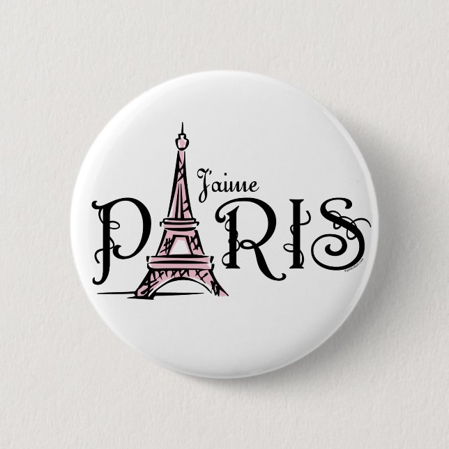 J'aime Paris Button (Front)
