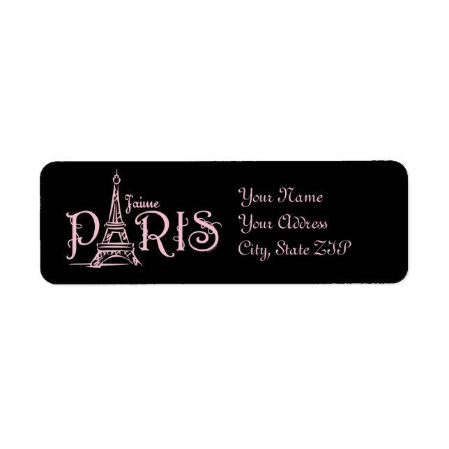 J'aime Paris (Dark) Label (Front)