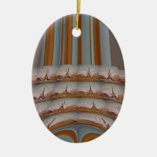 J'aime Paris ( I Love Paris ) Ceramic Tree Decoration