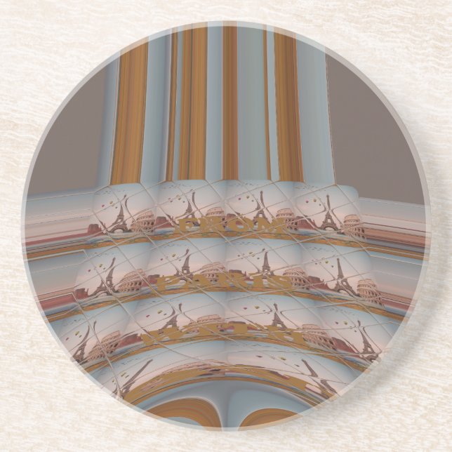 J'aime Paris ( I Love Paris ) Coaster (Front)