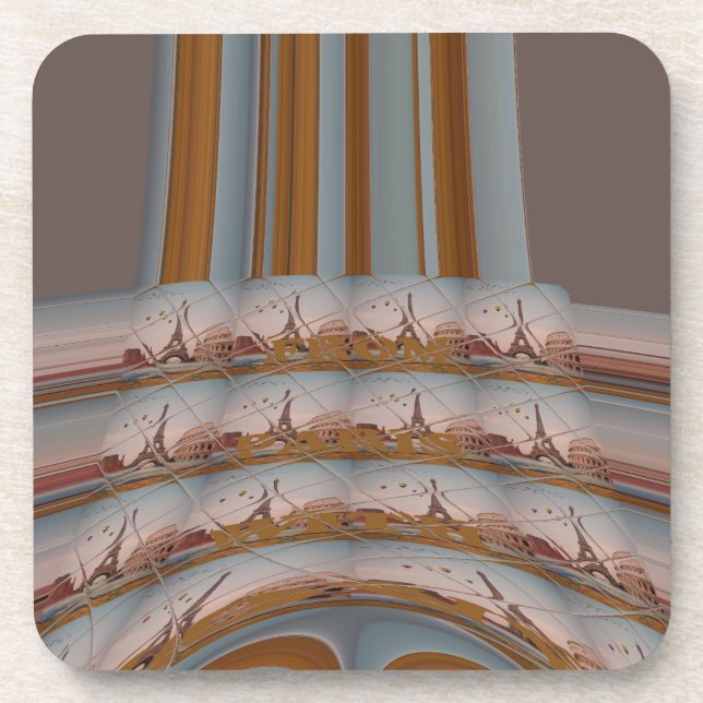 J'aime Paris ( I Love Paris ) Coaster (Front)